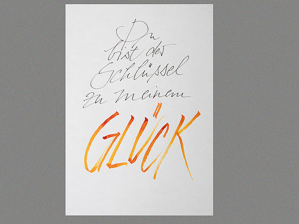 Kalligraphie: Schlüssel zum Glück