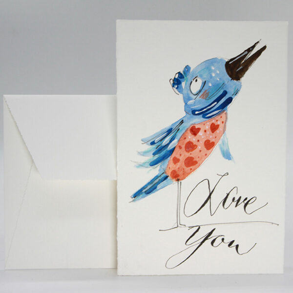 Karte Valentinstag: "Love you"