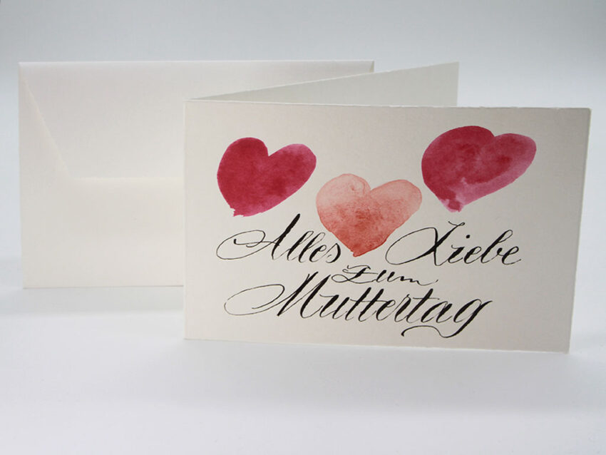 Grußkarte zum Muttertag: "Alles Liebe zum Muttertag"